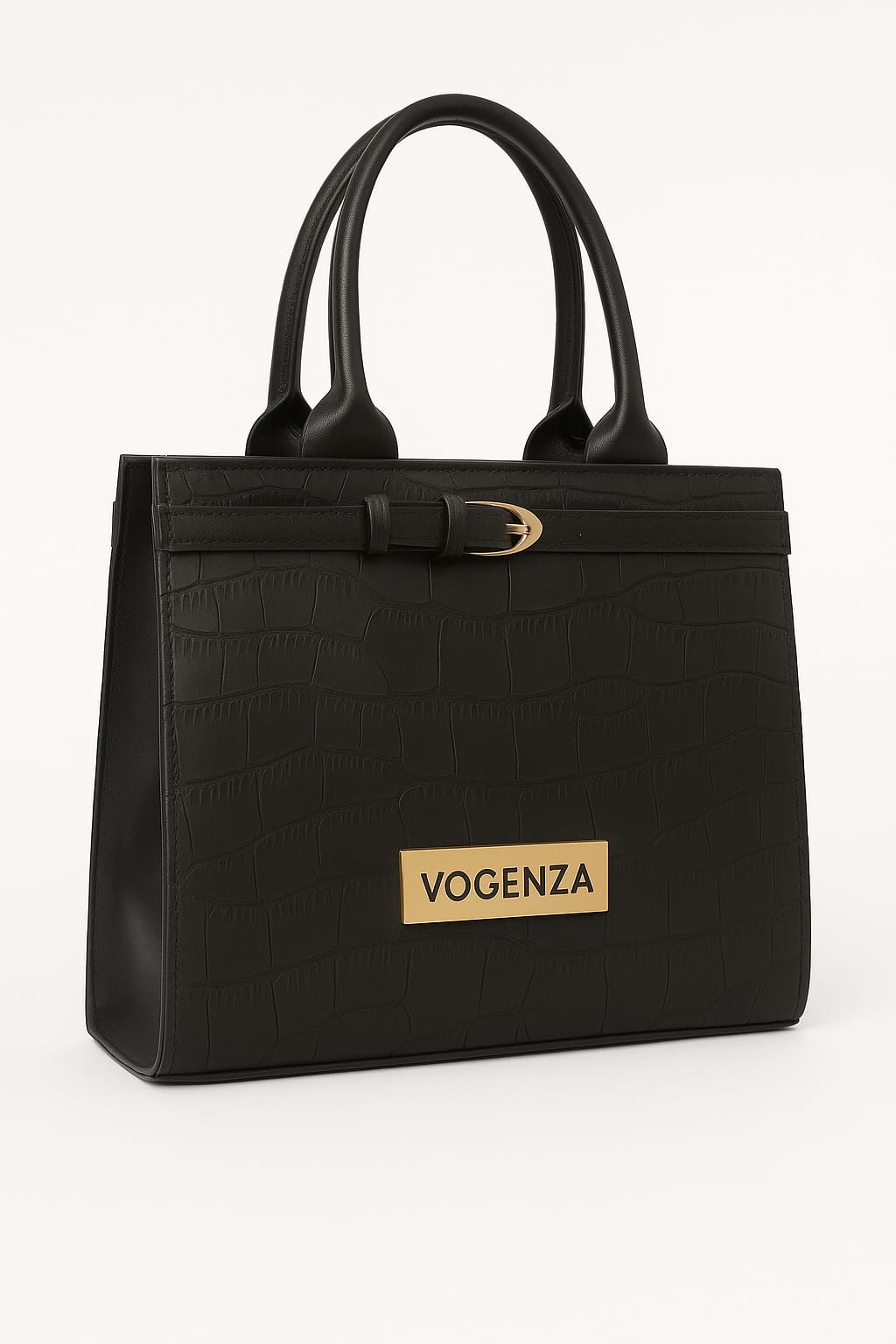 VOGENZA Maroon Croc Mini Tote