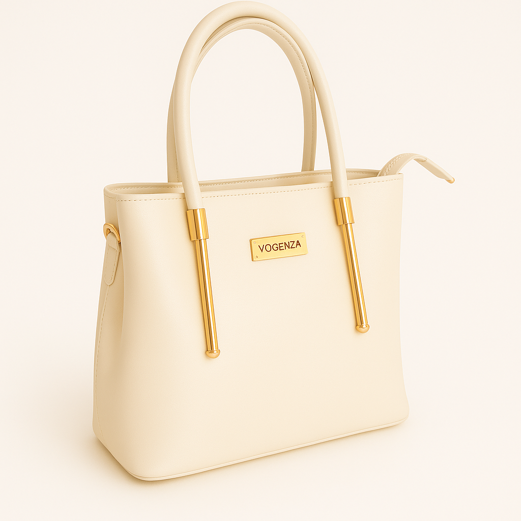 VOGENZA Mustard Handbag – Stylish Everyday Tote (Multiple Colors)