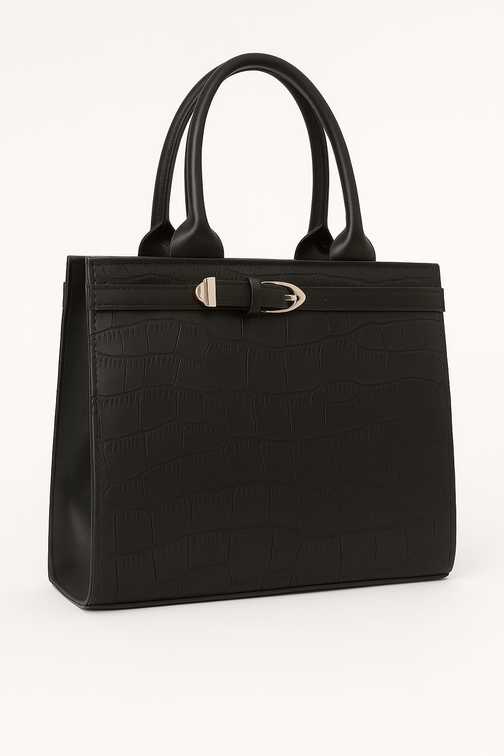 VOGENZA Maroon Croc Mini Tote