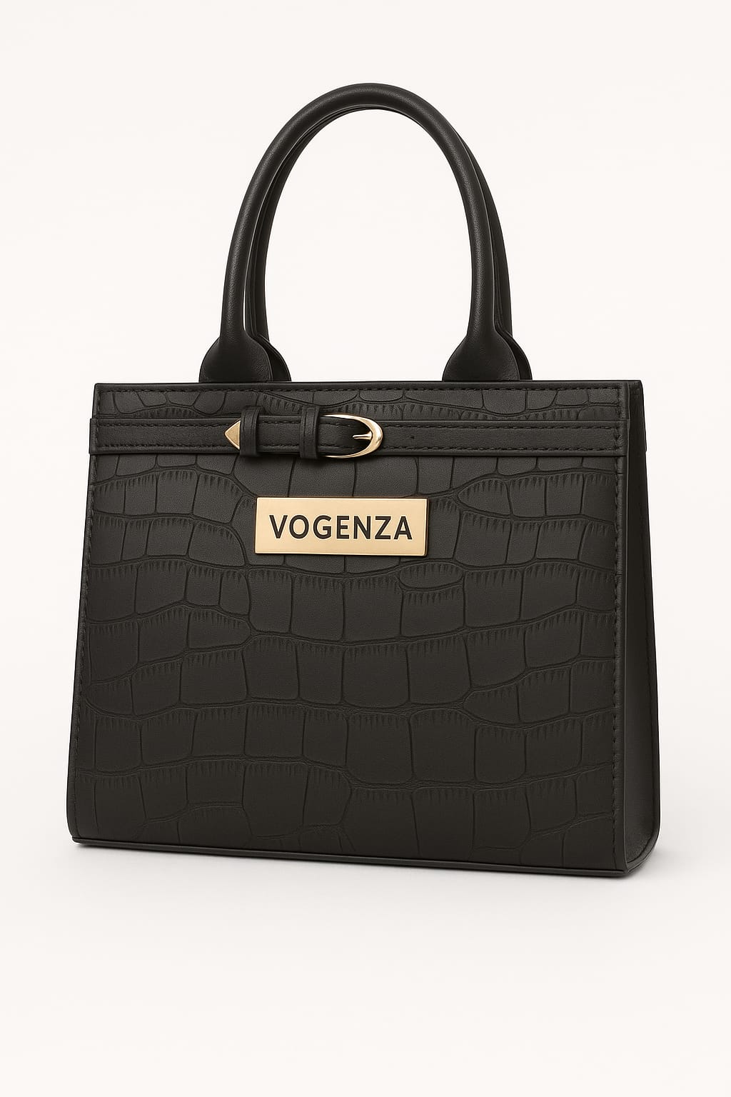VOGENZA Maroon Croc Mini Tote