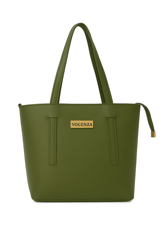VOGENZA Classic Structured Tote Bag – Available in Multiple Colors
