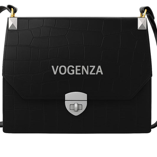 VOGENZA Luxe Croc-Textured Sling Bag – Available in Multiple Colors