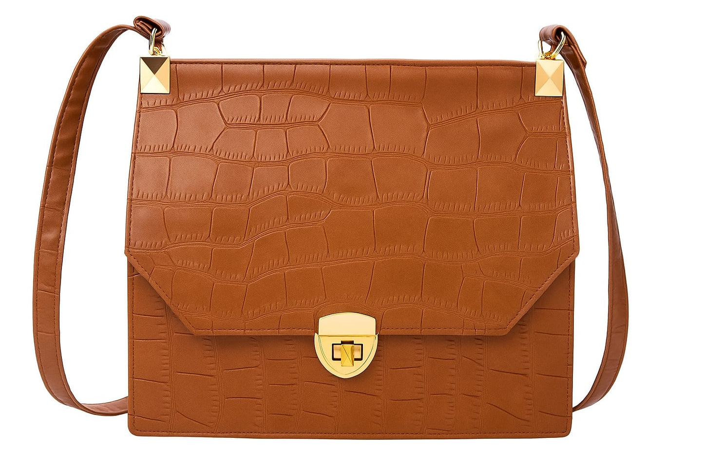 VOGENZA Luxe Croc-Textured Sling Bag – Available in Multiple Colors